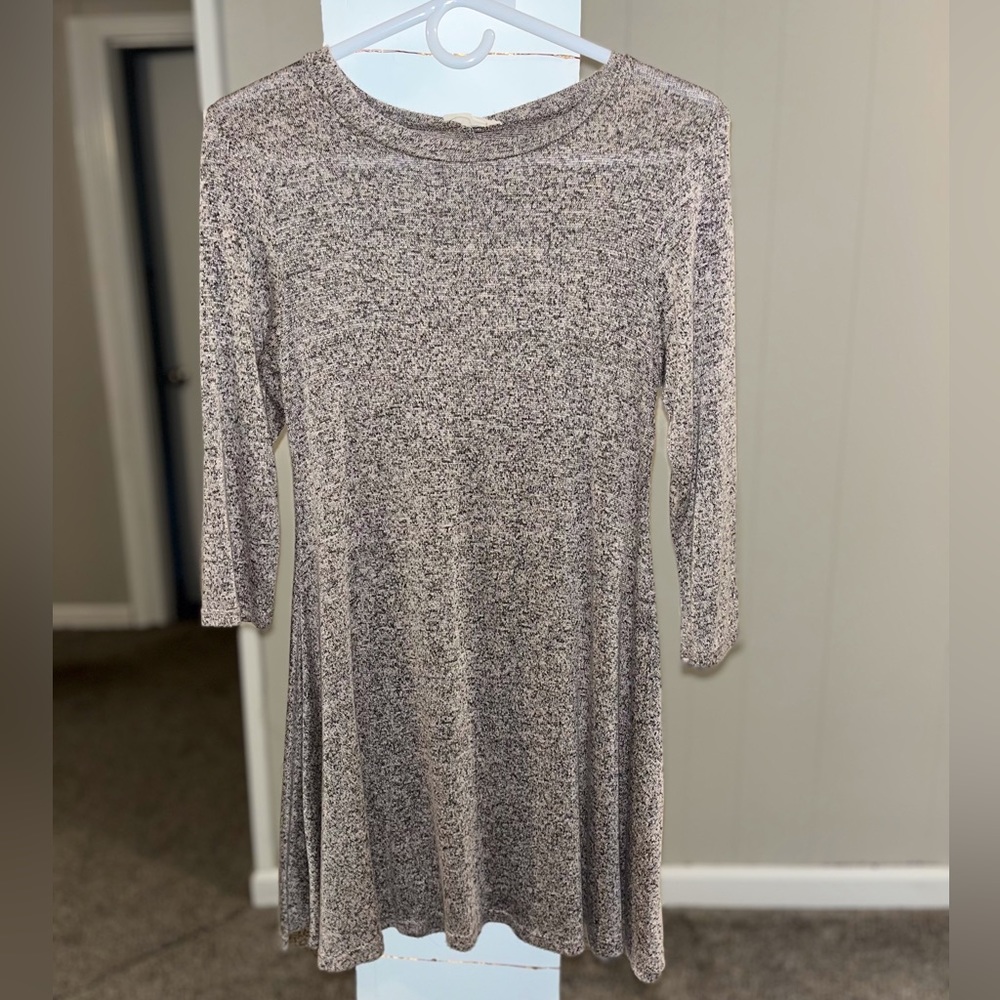 3/4 Sleeve Brown/Tan Dress/Tunic Top